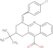 2-tert-Butyl-4-[(4-chlorophenyl)methylidene]-1,2,3,4-tetrahydroacridine-9-carboxylic acid