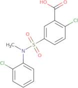 2-Chloro-5-[(2-chlorophenyl)(methyl)sulfamoyl]benzoic acid