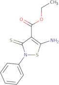 Ethyl 5-amino-2-phenyl-3-sulfanylidene-2,3-dihydro-1,2-thiazole-4-carboxylate
