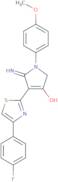 5-Amino-4-[4-(4-fluorophenyl)-1,3-thiazol-2-yl]-1-(4-methoxyphenyl)-2,3-dihydro-1H-pyrrol-3-one