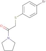 2-[(4-Bromophenyl)sulfanyl]-1-(pyrrolidin-1-yl)ethan-1-one