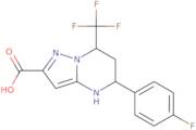 5-(4-Fluorophenyl)-7-(trifluoromethyl)-4H,5H,6H,7H-pyrazolo[1,5-a]pyrimidine-2-carboxylic acid