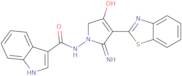 N-[5-Amino-4-(1,3-benzothiazol-2-yl)-3-oxo-2,3-dihydro-1H-pyrrol-1-yl]-1H-indole-3-carboxamide