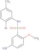 5-Amino-N-(2-bromo-5-methyl-phenyl)-2-methoxy-benzenesulfonamide