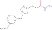 2-({5-[(3-Methoxyphenyl)amino]-1,3,4-thiadiazol-2-yl}sulfanyl)acetohydrazide