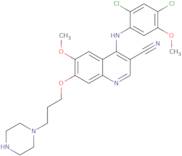 4-[(2,4-Dichloro-5-methoxyphenyl)amino]-6-methoxy-7-[3-(1-piperazinyl)propoxy]-3-quinolinecarbonitrile