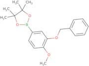 2-[3-(benzyloxy)-4-methoxyphenyl]-4,4,5,5-tetramethyl-1,3,2-dioxaborolane