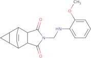 2-{[(2-Methoxyphenyl)amino]methyl}hexahydro-4,6-ethenocyclopropa[f]isoindole-1,3(3aH)-dione