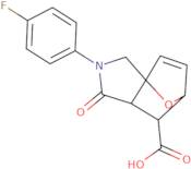 2-(4-Fluorophenyl)-1-oxo-1,2,3,6,7,7a-hexahydro-3a,6-epoxyisoindole-7-carboxylic acid