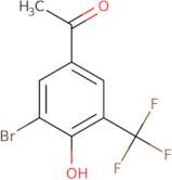 1-[3-Bromo-4-hydroxy-5-(trifluoromethyl)phenyl]ethan-1-one