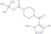 t-Butyl 4-[(4-bromo-1-methyl-1H-pyrazol-5-yl)carbonyl]piperazine-1-carboxylate