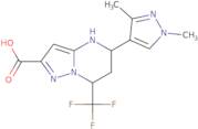 5-(1,3-Dimethyl-1H-pyrazol-4-yl)-7-(trifluoromethyl)-4,5,6,7-tetrahydropyrazolo[1,5-a]pyrimidine-2-carboxylic acid