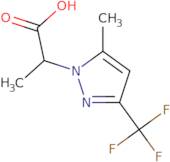 2-[5-Methyl-3-(trifluoromethyl)-1H-pyrazol-1-yl]propanoic acid
