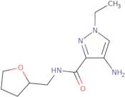 4-Amino-1-ethyl-N-[(oxolan-2-yl)methyl]-1H-pyrazole-3-carboxamide