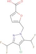 5-{[4-Chloro-3,5-bis(difluoromethyl)-1H-pyrazol-1-yl]methyl}furan-2-carboxylic acid