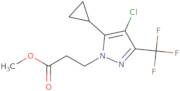 Methyl 3-[4-chloro-5-cyclopropyl-3-(trifluoromethyl)-1H-pyrazol-1-yl]propanoate