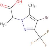 2-[4-Bromo-5-methyl-3-(trifluoromethyl)-1H-pyrazol-1-yl]propanoic acid