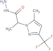 2-[5-Methyl-3-(trifluoromethyl)-1H-pyrazol-1-yl]propanohydrazide