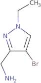 1-(4-Bromo-1-ethyl-1H-pyrazol-3-yl)methanamine