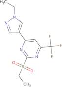 4-(1-Ethyl-1H-pyrazol-4-yl)-2-(ethylsulfonyl)-6-(trifluoromethyl)pyrimidine
