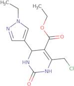 6-Chloromethyl-4-(1-ethyl-1 H -pyrazol-4-yl)-2-oxo-1,2,3,4-tetrahydro-pyrimidine-5-carboxylic acid ethyl ester