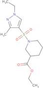 1-(1-Ethyl-3-methyl-1 H -pyrazole-4-sulfonyl)-piperidine-3-carboxylic acid ethyl ester