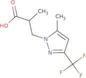 2-Methyl-3-[5-methyl-3-(trifluoromethyl)-1H-pyrazol-1-yl]propanoic acid
