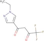 1-(1-Ethyl-1H-pyrazol-4-yl)-4,4,4-trifluorobutane-1,3-dione