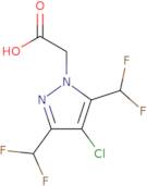 2-[4-Chloro-3,5-bis(difluoromethyl)-1H-pyrazol-1-yl]acetic acid
