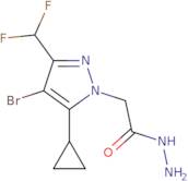 2-[4-Bromo-5-cyclopropyl-3-(difluoromethyl)-1H-pyrazol-1-yl]acetohydrazide