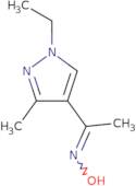 N-[1-(1-Ethyl-3-methyl-1H-pyrazol-4-yl)ethylidene]hydroxylamine
