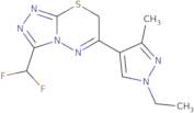 3-(Difluoromethyl)-6-(1-ethyl-3-methyl-1H-pyrazol-4-yl)-7H-[1,2,4]triazolo[3,4-b][1,3,4]thiadiazine