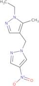 1-Ethyl-5-methyl-4-[(4-nitro-1H-pyrazol-1-yl)methyl]-1H-pyrazole