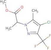 Methyl 2-[4-chloro-5-methyl-3-(trifluoromethyl)-1H-pyrazol-1-yl]propanoate