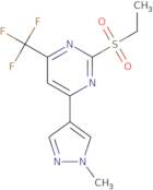 2-(Ethylsulfonyl)-4-(1-methyl-1H-pyrazol-4-yl)-6-(trifluoromethyl)pyrimidine