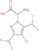 2-[4-Chloro-3,5-bis(difluoromethyl)-1H-pyrazol-1-yl]propanoic acid