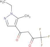 1-(1-Ethyl-5-methyl-1H-pyrazol-4-yl)-4,4,4-trifluorobutane-1,3-dione