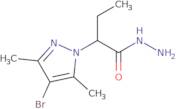 2-(4-Bromo-3,5-dimethyl-1H-pyrazol-1-yl)butanohydrazide