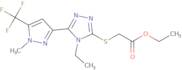 Ethyl ({4-ethyl-5-[1-methyl-5-(trifluoromethyl)-1H-pyrazol-3-yl]-4H-1,2,4-triazol-3-yl}thio)acetate