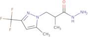 2-Methyl-3-[5-methyl-3-(trifluoromethyl)-1H-pyrazol-1-yl]propanohydrazide