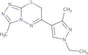 6-(1-Ethyl-3-methyl-1H-pyrazol-4-yl)-3-methyl-7H-[1,2,4]triazolo[3,4-b][1,3,4]thiadiazine