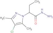 2-(4-Chloro-3,5-dimethyl-1H-pyrazol-1-yl)butanohydrazide