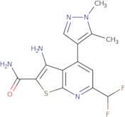 3-Amino-6-(difluoromethyl)-4-(1,5-dimethyl-1H-pyrazol-4-yl)thieno[2,3-b]pyridine-2-carboxamide