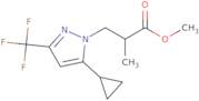 Methyl 3-[5-cyclopropyl-3-(trifluoromethyl)-1H-pyrazol-1-yl]-2-methylpropanoate