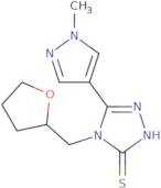5-(1-Methyl-1H-pyrazol-4-yl)-4-(tetrahydrofuran--2-ylmethyl)-4H-[1,2,4]triazole-3-thiol