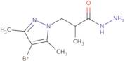 3-(4-Bromo-3,5-dimethyl-1H-pyrazol-1-yl)-2-methylpropanohydrazide