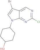 4-(5-Bromo-2-chloro-pyrrolo[2,3-d]pyrimidin-7-yl)cyclohexanol