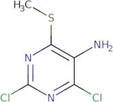 2,4-dichloro-6-(methylthio)pyrimidin-5-amine