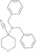 4-(dibenzylamino)oxane-4-carbonitrile