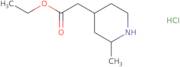 Ethyl 2-(2-methylpiperidin-4-yl)acetate hydrochloride